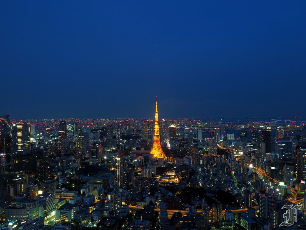 一生必看的東京夜景 六本木之丘tokyo City View 夜眺東京市區 巷子裡的生活